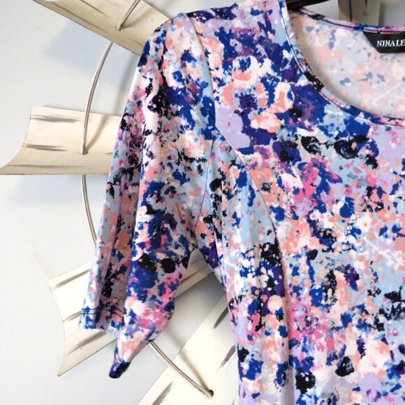 NWT Nina Leonard Miracle Matte Jersey Midi Dress Size XS Wrinkle Resistant - Picture 9 of 13